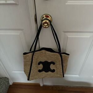Black and Tan Tote Bag LUXURY DESIGNER INSPIRED